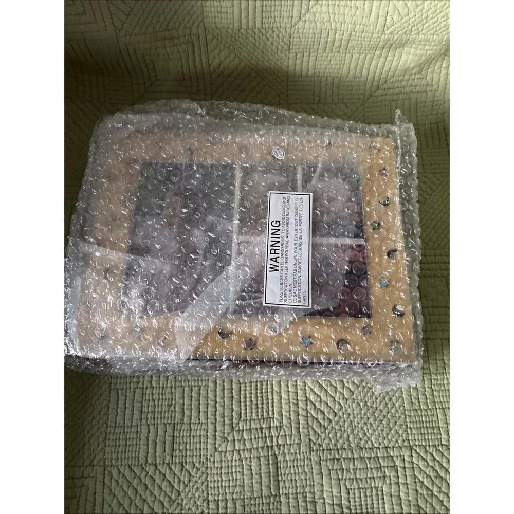Astor Lane Baby Keepsake Photo Storage Box Yellow Moon Stars New in Box 10x8